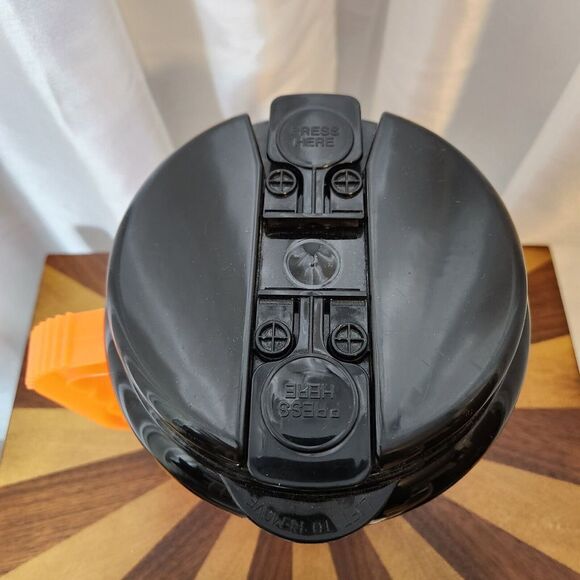 Vintage Retro Betras USA Big Mug Water Bottle Summer Fun Neon Orange Beach 52 Oz - Picture 11 of 13